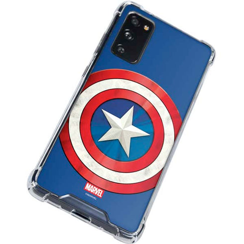 Marvel Captain America Shield Galaxy S20 FE Clear Case